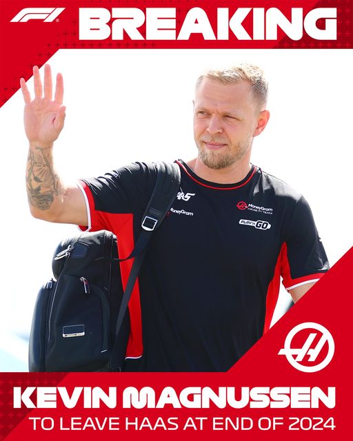 Fórmula-1: Magnussen deixará a Haas quando o contrato expirar no final da temporada de 2024