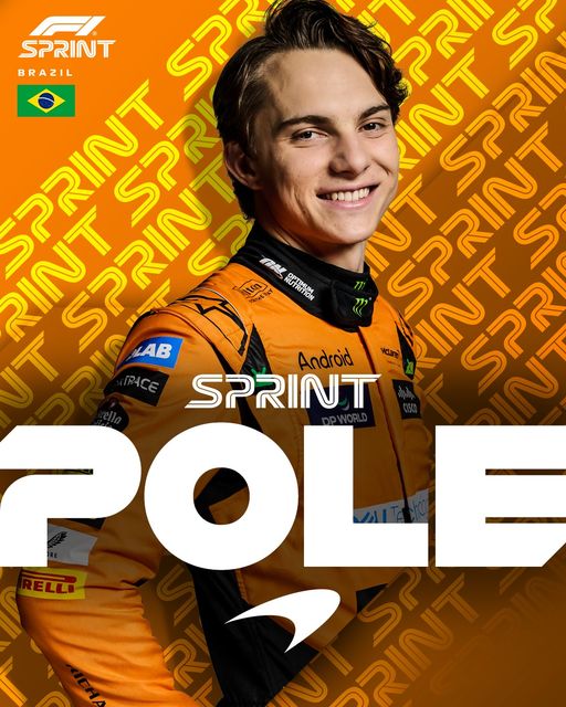 Fórmula-1:  Oscar Piastri marca a pole para a Sprint Race do GP de São Paulo